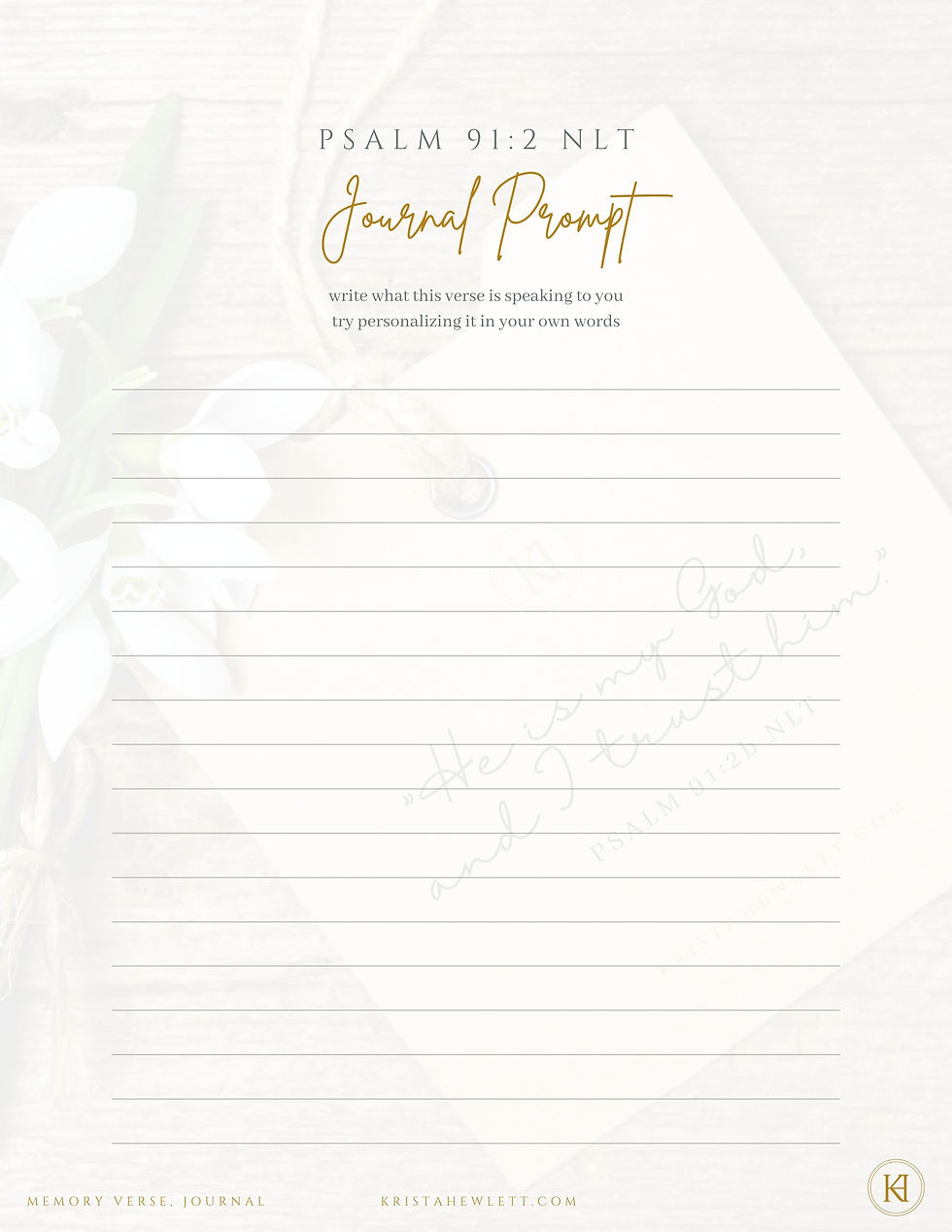 Thumbnail: Psalm 91:2 Free Printable Worksheets for October18-24 Memory Verse (3 Designs)