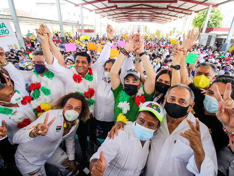 Con eventos multitudinarios, cierra campaña Ricardo Taja
