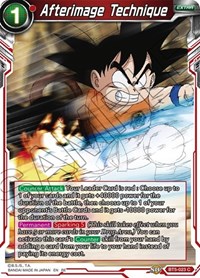 Afterimage Technique BT5-023 Common Mythic Booster Dragon Ball Super Near Mint