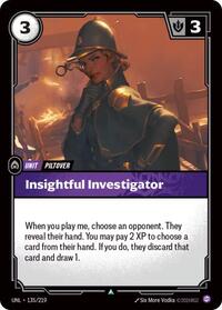 Insightful Investigator 135/219 Uncommon Unleashed Riftbound Near Mint
