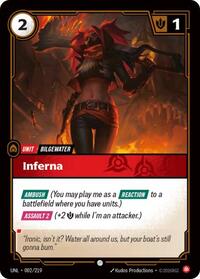 Inferna 002/219 Common Unleashed Riftbound Near Mint