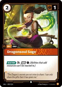 Dragonsoul Sage 093/219 Common Unleashed Riftbound Near Mint