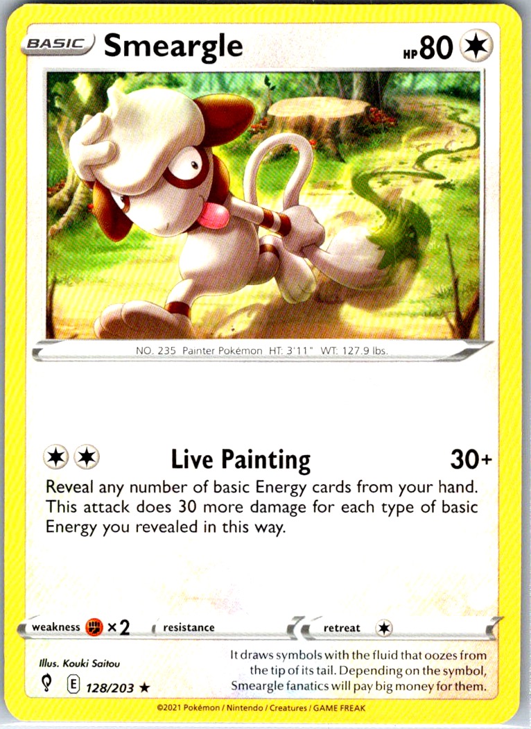 Smeargle 128/203 Rare Prize Pack Series Cards Pokemon Near Mint