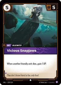 Vicious Snapjaws 129/219 Common Unleashed Riftbound Near Mint