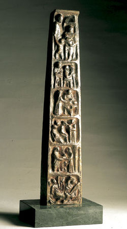 Stele, studio monumento Don Gnocchi