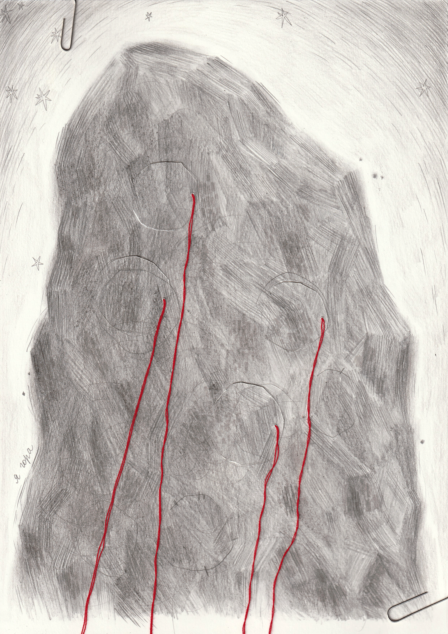 I AM A MOUNTAIN
Paper, threads, pencil
2020