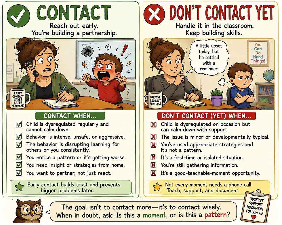 So . . . You Have to Talk to Parents