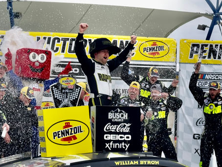 William Byron First to the Checkered Flag for Team Hendrick's Dominant Pennzoil 400 Finish at LVMS