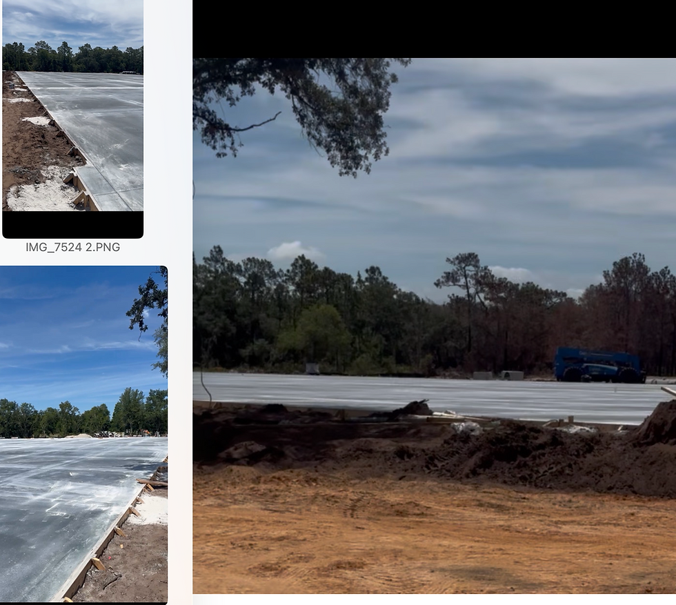 Massive foundation & footings completed at Storage Authority Kissimmee, FL