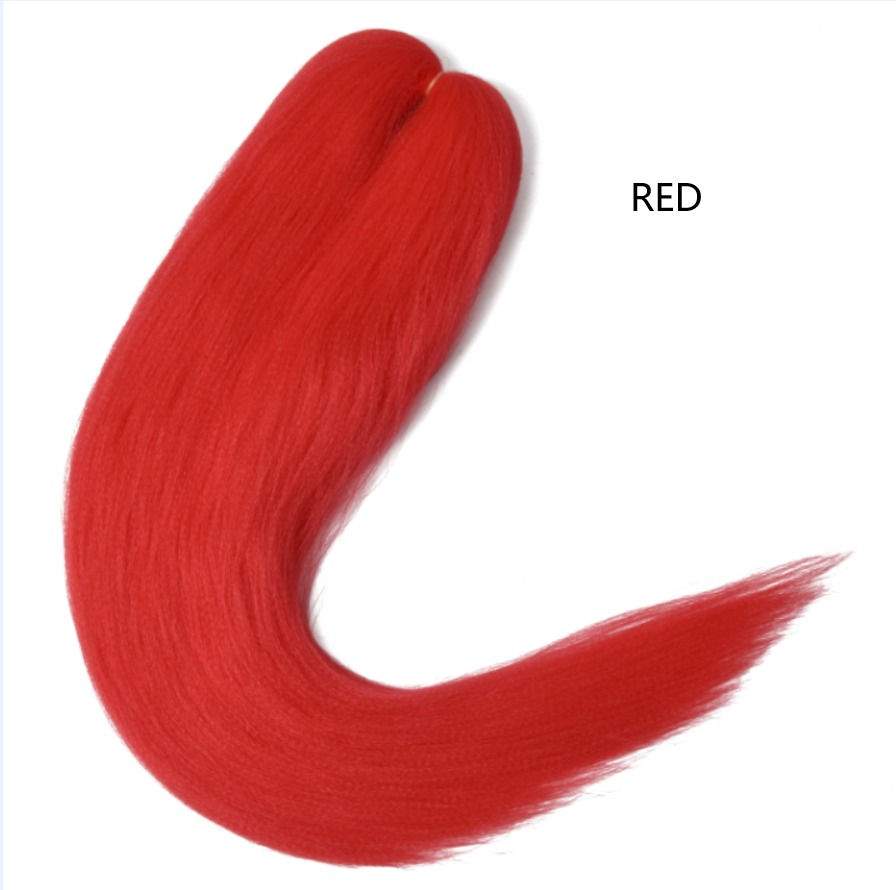 Thumbnail: Pre-Stretched Hypoallergenic Braiding Hair (Single Color)