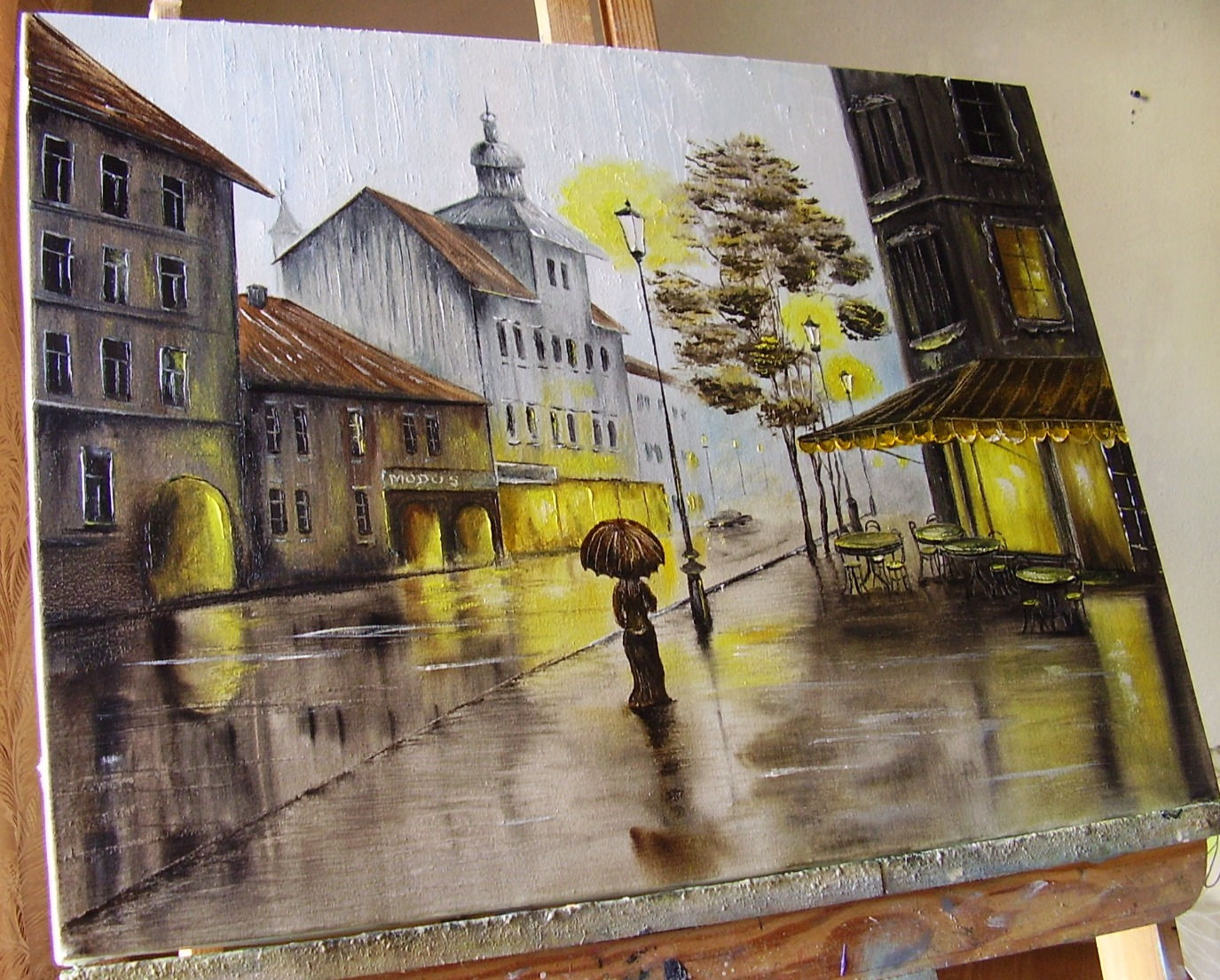 "Осінній дощ" 45х60см ,під зам-ня