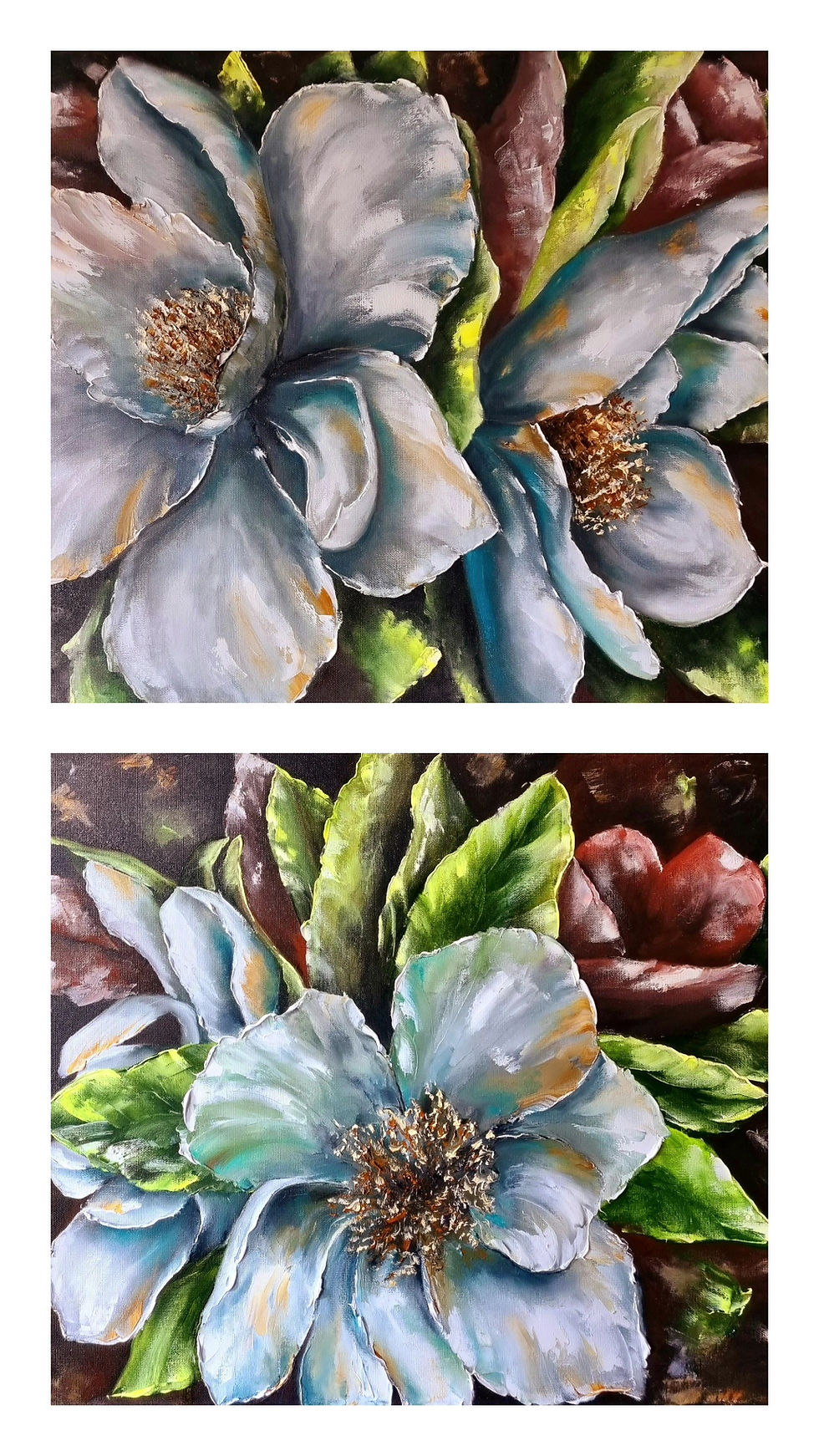 "Flowers " 100x40 cm ( 39 in *16in), is available.