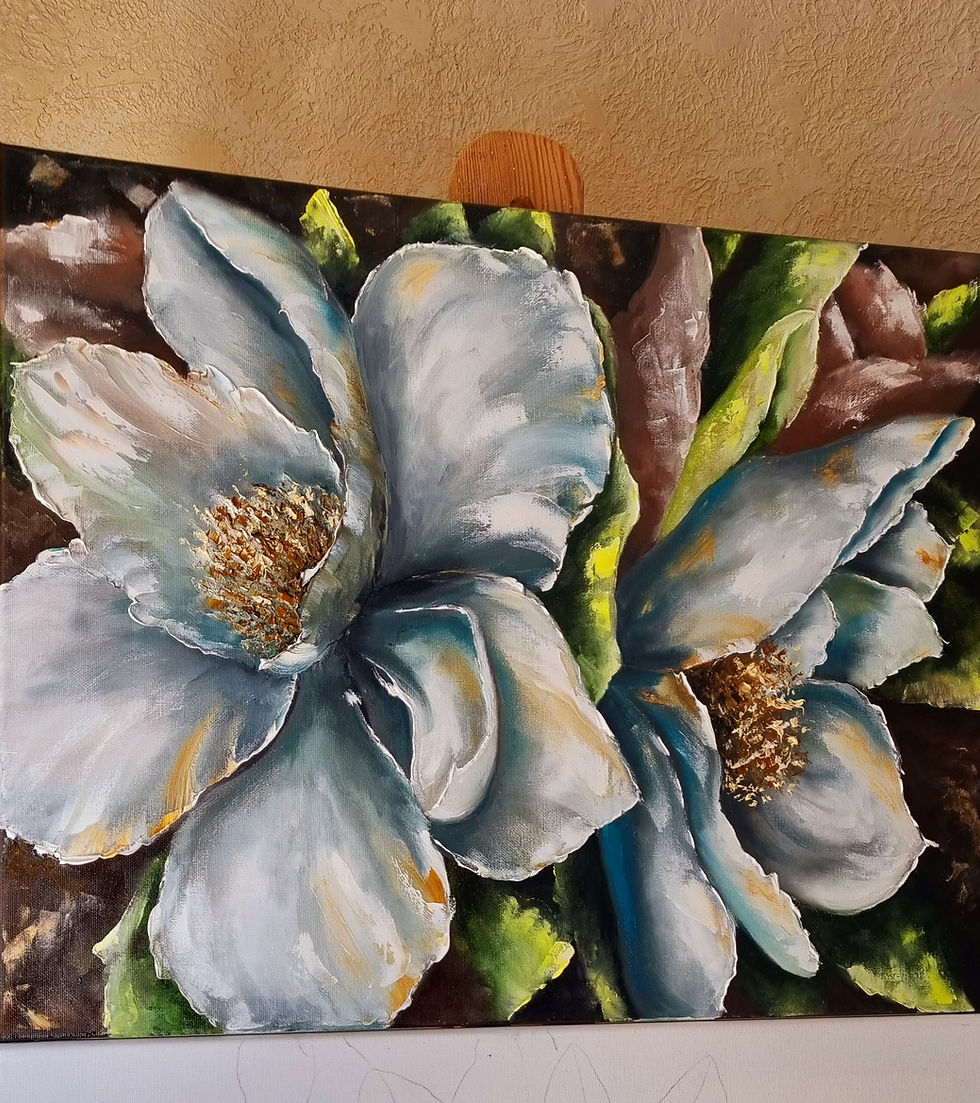 Thumbnail: "Flowers " 100x40 cm ( 39 in *16in), is available.