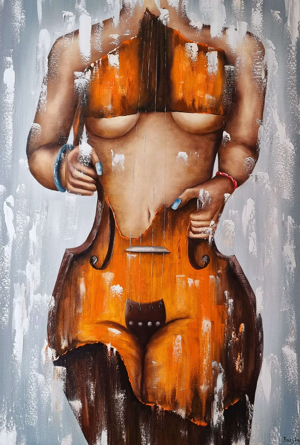 Thumbnail: "A woman is like a violin..." | 60x80 cm is available |