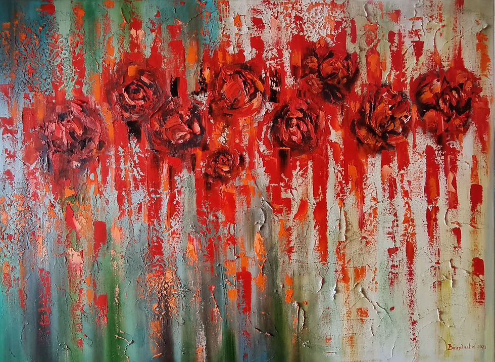 Thumbnail: 🌹"Extravaganza of Roses"🌹| 60x80 cm Is available