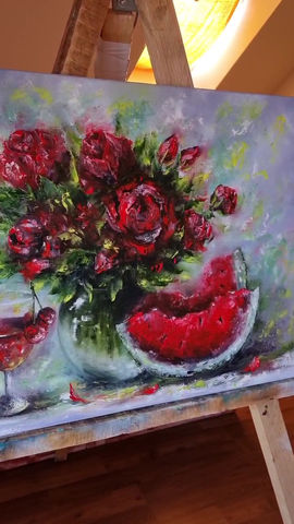 Thumbnail: "Roses" 50x70 cm(28in*20in) ,  is available
