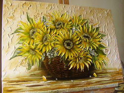 "Подсолнухи" 50х70