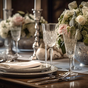 Vaisselle de luxe pour evenement