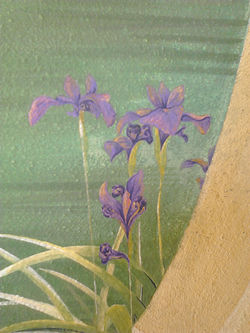 Peinture murale réalisée à la chaux