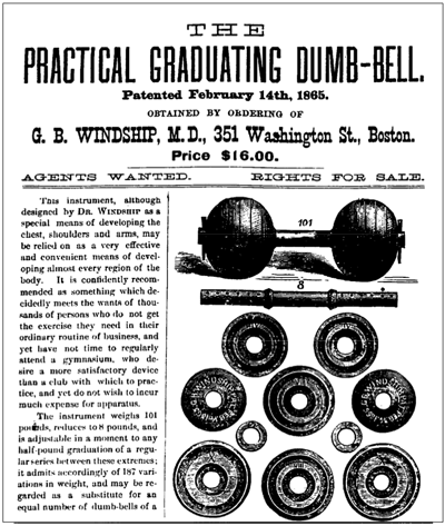 dumbbell adjustable dumbbell george barker winship