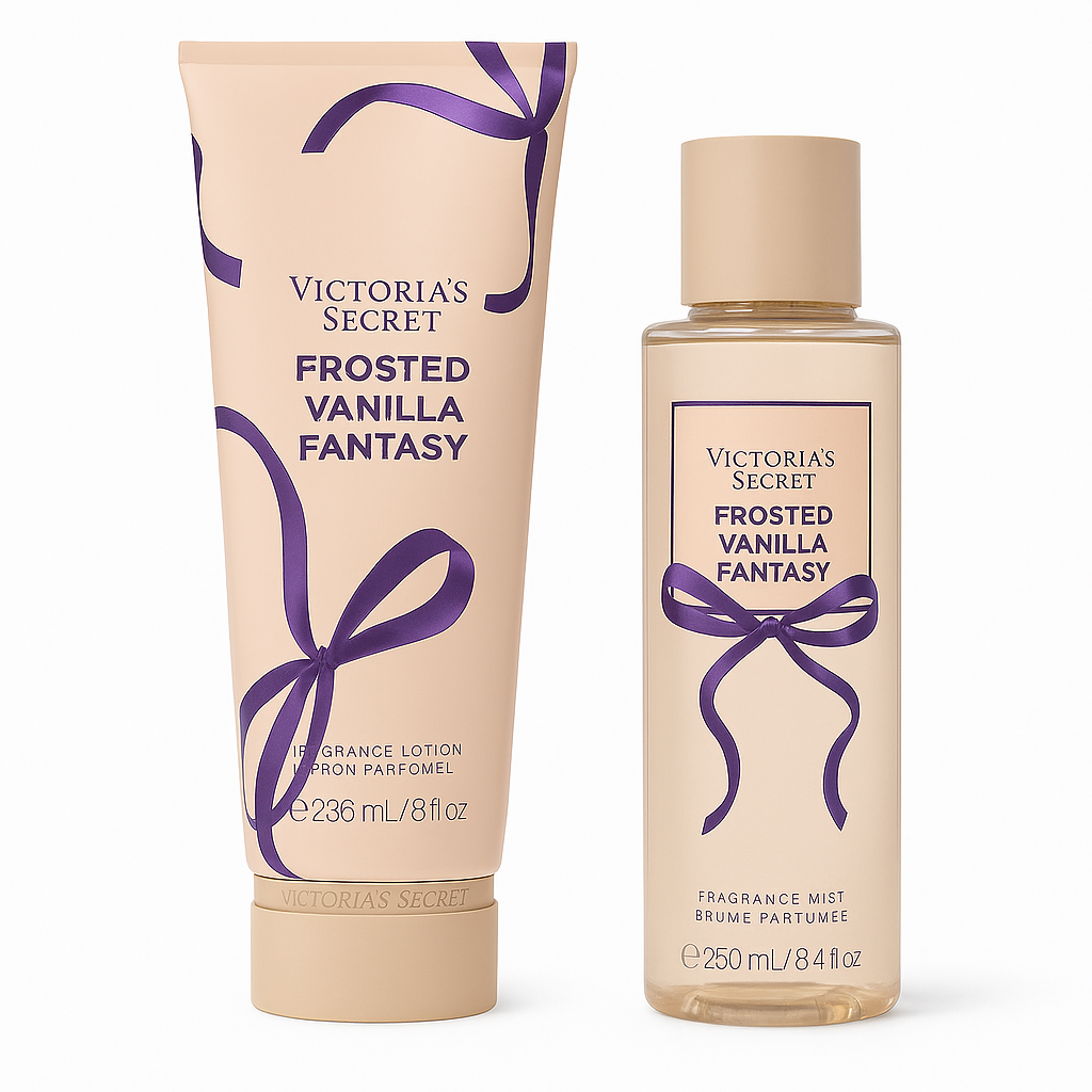 Victoria's Secret Frosted Vanilla Fantasy - Splash y Crema Corporal 250ml