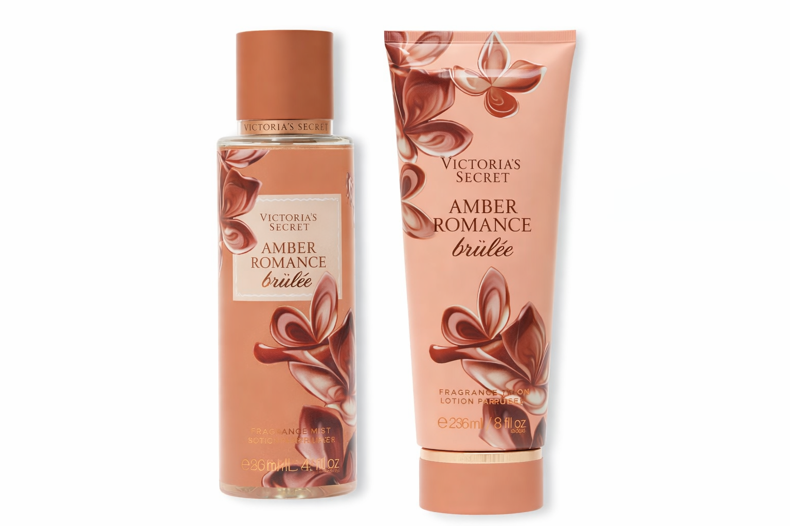 Victoria's Secret Amber Romance Brulee  Splash y Crema