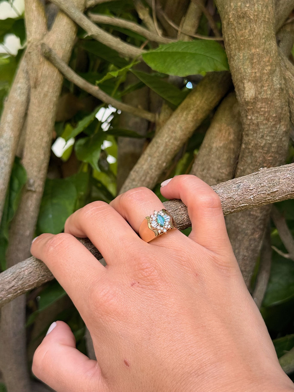Thumbnail: Chunky Emerald Ring