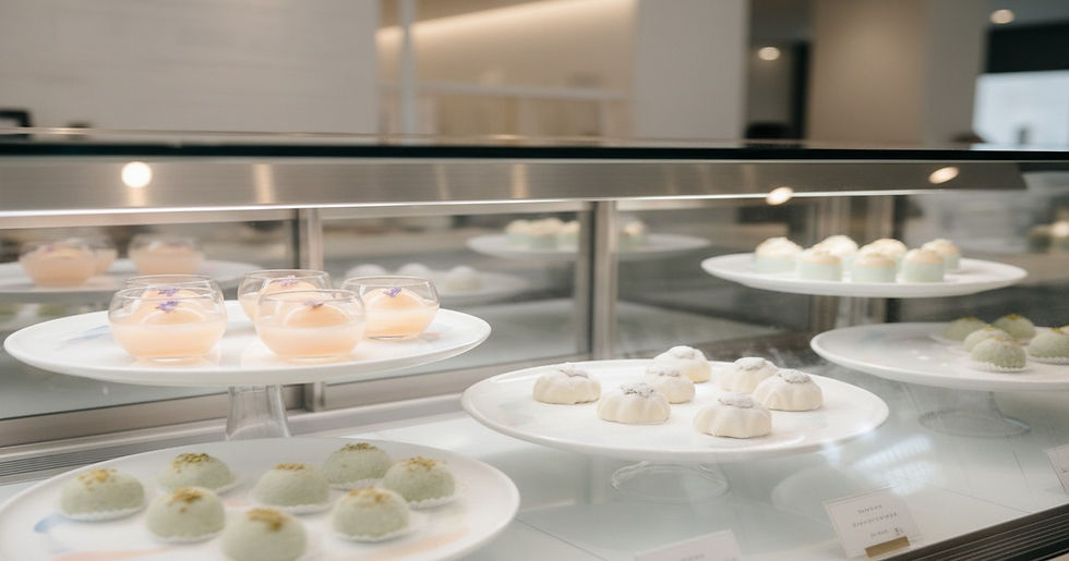Showcase of summer seasonal sweets at New Chitose Airport