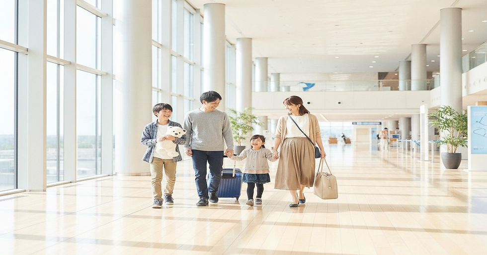 空港内の子供向けエンタメ施設のイメージ