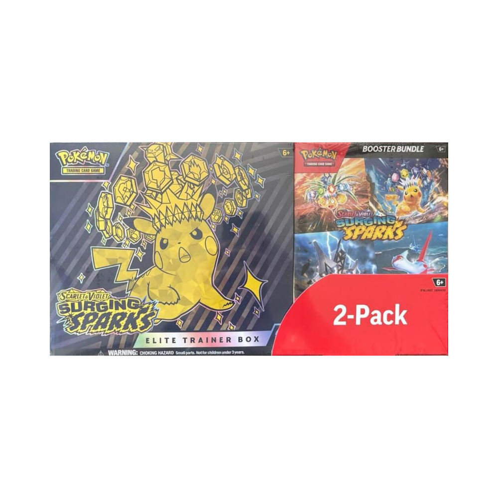 Costco Pokemon Surging Sparks 2-Pack Trainer Box and Booster Bundle