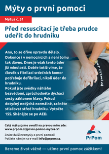Mýtus 51 — Před resuscitací je třeba prudce udeřit do hrudníku