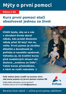 Mýtus 96 — Kurz první pomoci stačí absolvovat jednou za život