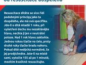 Mýtus 60 — Resuscitace dítěte se neliší od resuscitace dospělého