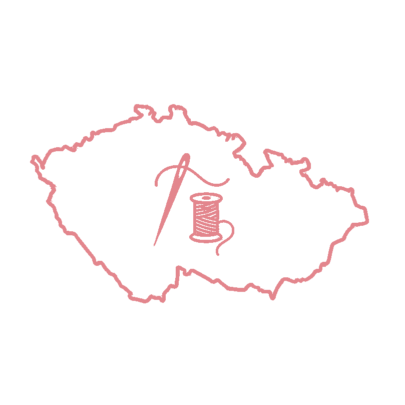 Stylizovaný obrys České republiky