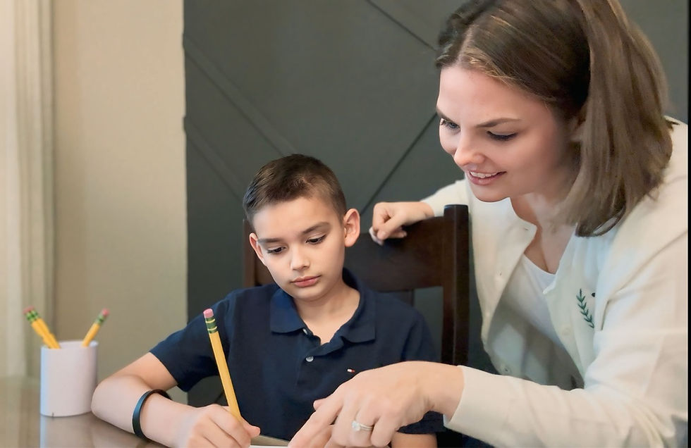 teaching student