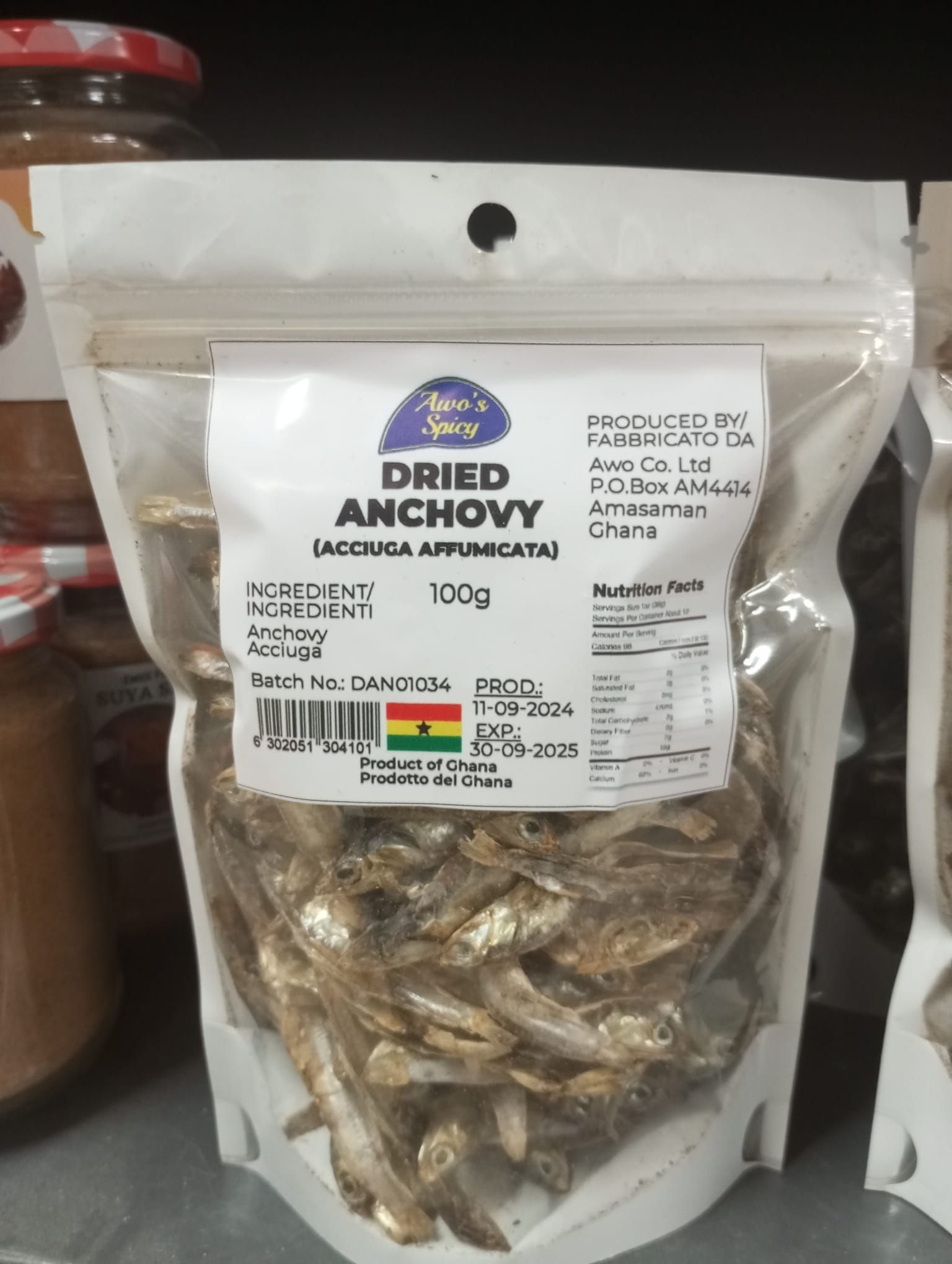 Dried anchovies 100g