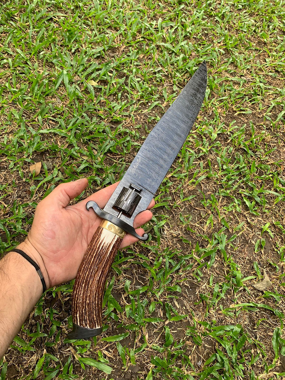 Faca Colt 11" damasco