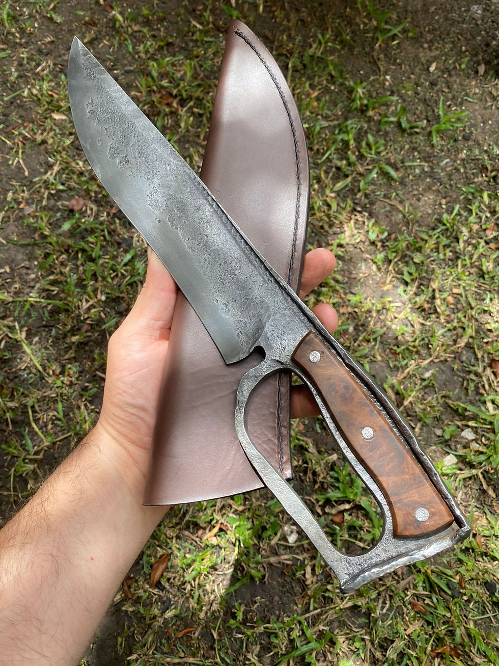 Miniatura: faca Bowie brut forge 10"
