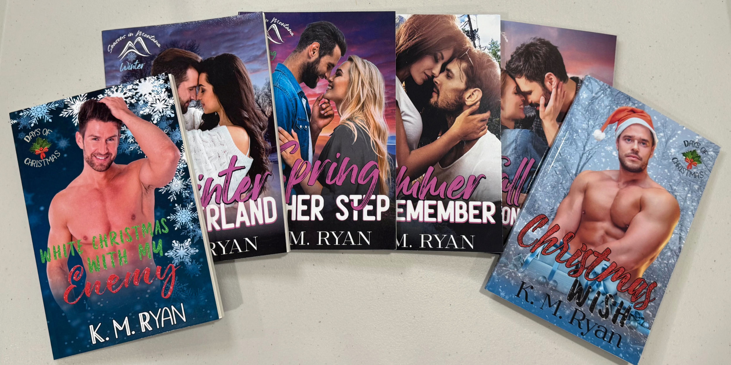 6 Novella Montana Book Bundle with Christmas books in paperback