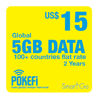 5gb Data Global 100 Pokefi