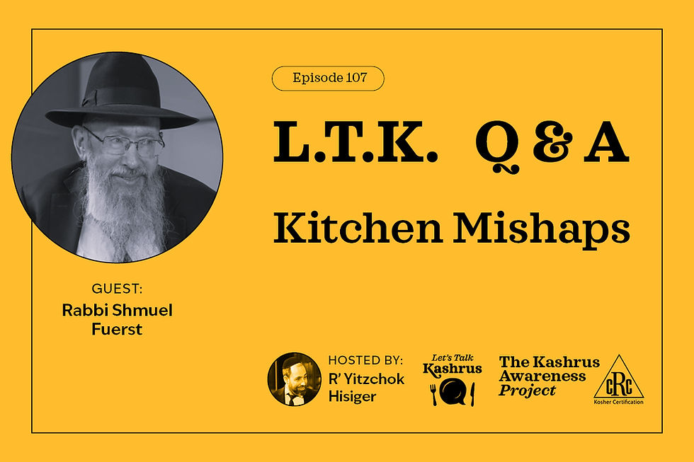 L.T.K.  Q & A: Kitchen Mishaps