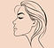 side profile womans faces, beauty, outli