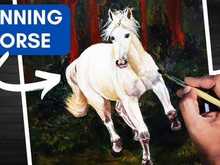 How to paint a Running Horse