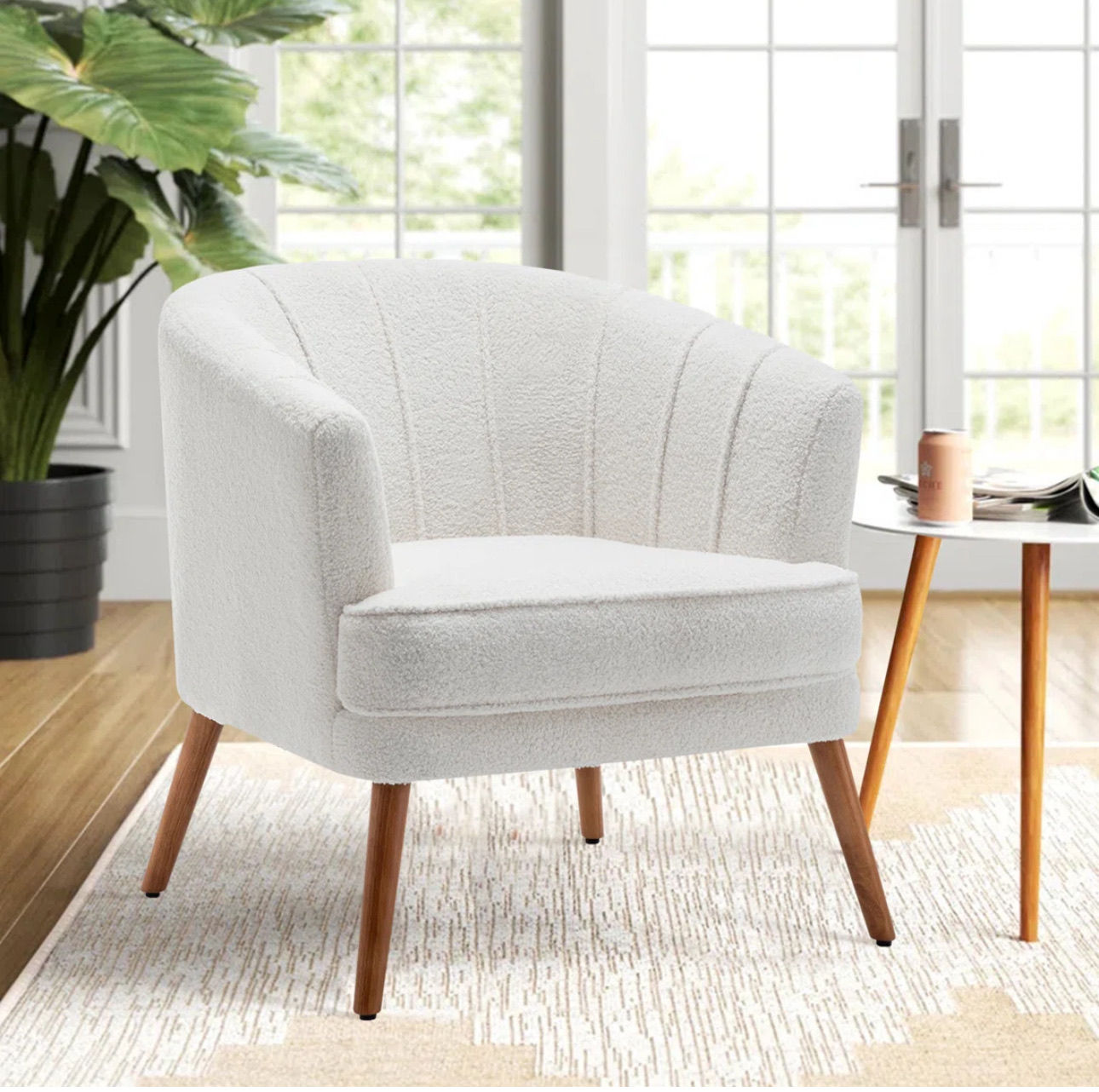 Ivory Tufted Chair