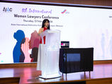 Woman speaking at 5th International Women Lawyers Conference