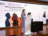 Woman speaks at 5th International Women Lawyers Conference