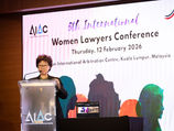 Woman speaks at 5th Intl Women Lawyers Conference in Kuala Lumpur