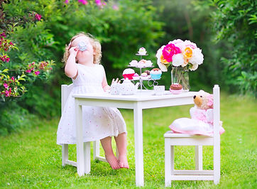 A childrens tea party teddy bears picnic