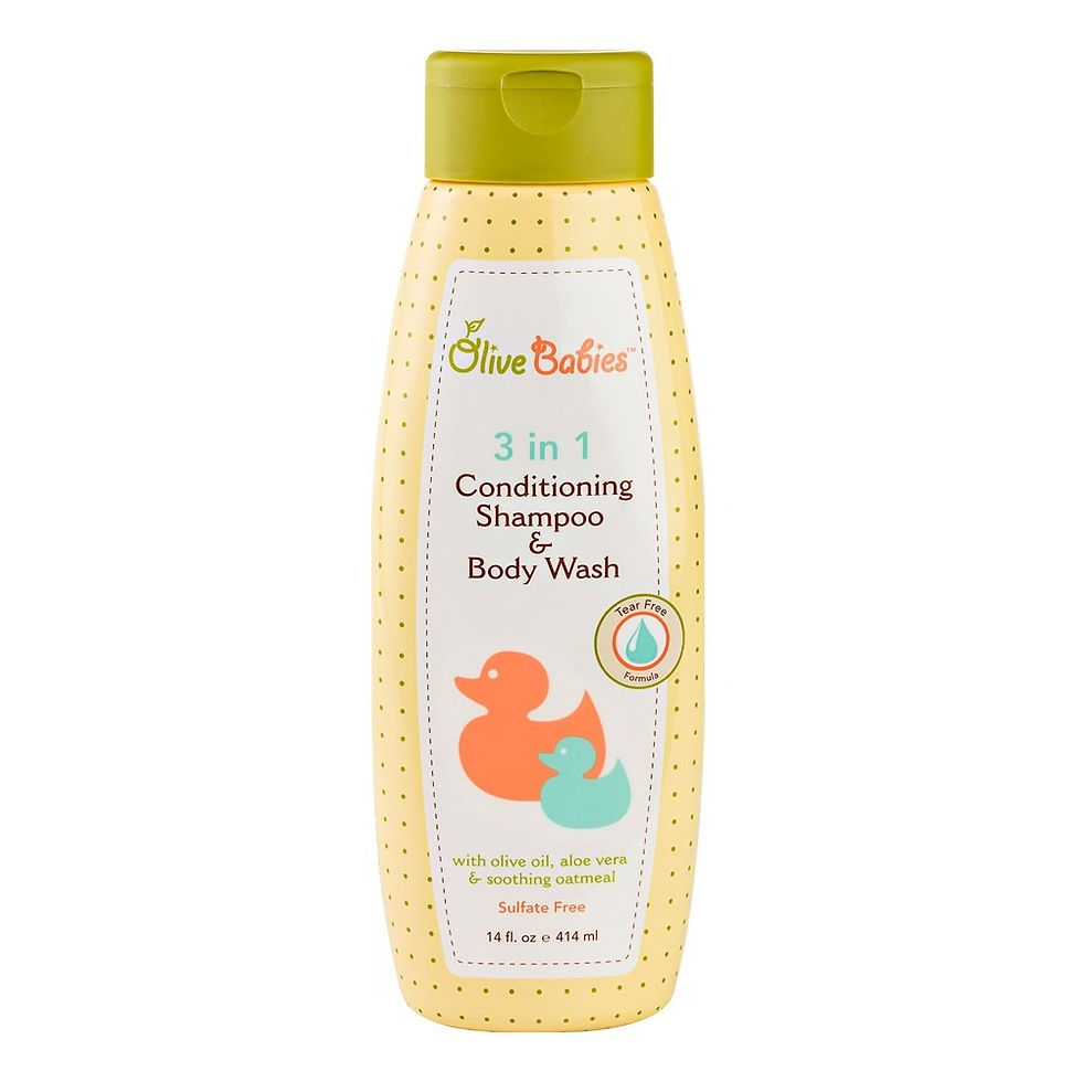 OLIVE BABIES 3 In 1 Conditioning, Shampoo & Body Wash (14oz)