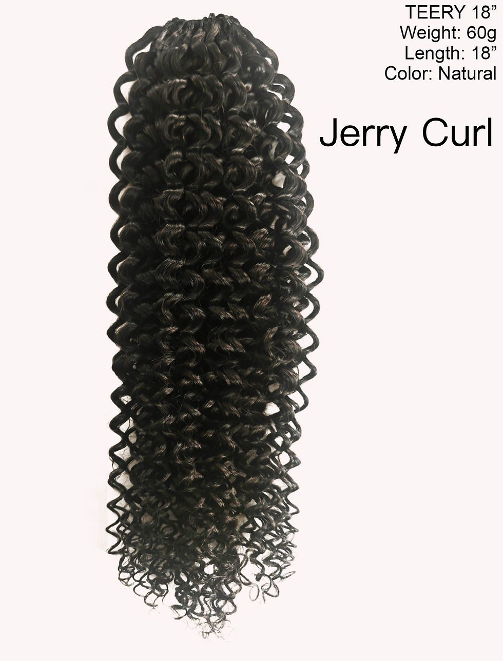 Thumbnail: Human Hair Feather Crochet - Natural
